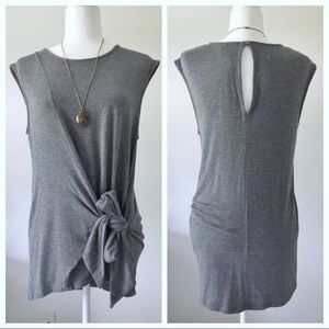Anthropologie Vanessa Virginia Tie Top Gray